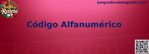 Guía de Código Alfanumérico