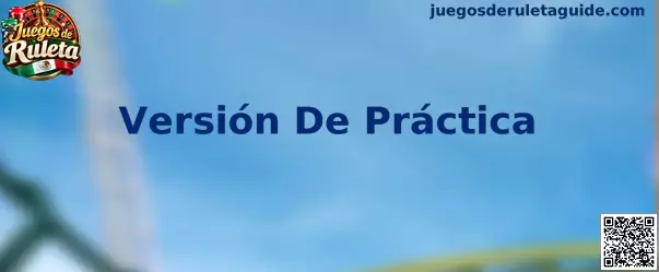 Interfaz interactiva de versión de práctica para juegos de ruleta en línea