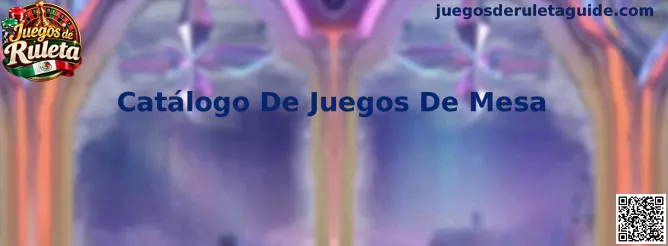 Catálogo de juegos de mesa con opciones tradicionales de ruleta europea, francesa y americana