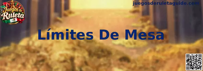 Guía visual sobre límites de mesa en Juegos de Ruleta