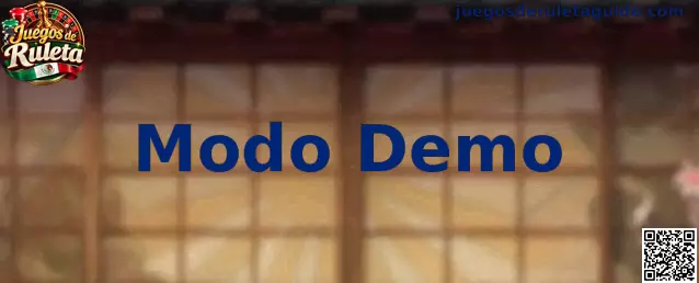 Interfaz ilustrativa de una mesa de ruleta en Modo Demo con fichas virtuales