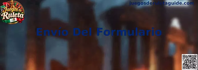 Ilustración informativa sobre el envío del formulario de registro en Juegos de Ruleta